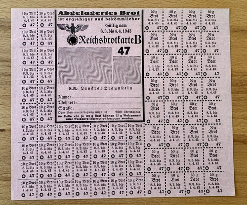 Reichsbrotkarte 1943 - reichsbrotkarte,