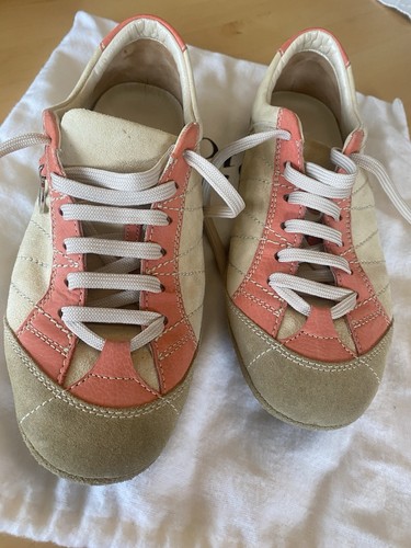 Dior sneakers orange beige - sneakers,