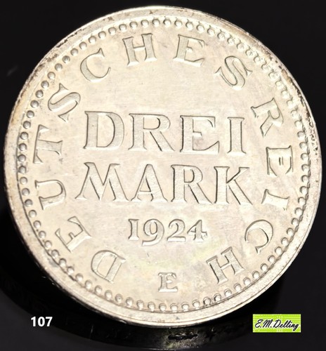 Reichsmark 1924 e - 3,