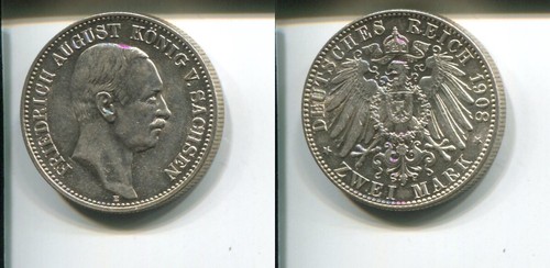 Sachsen 1908 mark - 1908, 2