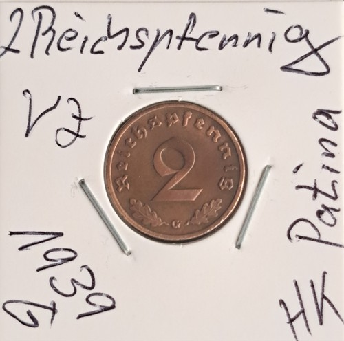 Reichspfennig 1939 mit hk - 2, g