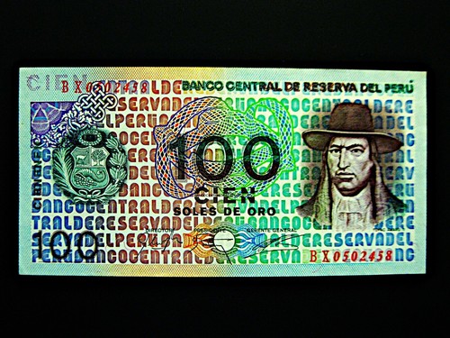 Peru 100 soles oro - peru,