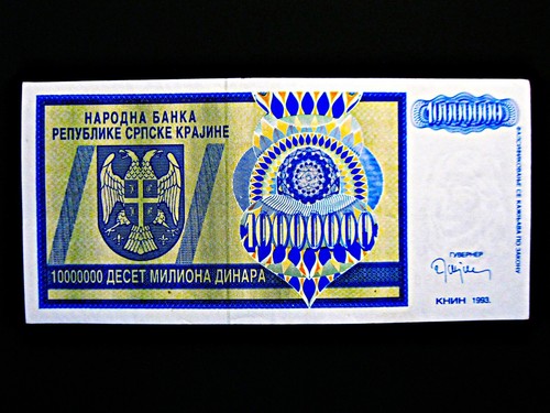 Kroatien 000 dinara - , 10.000.000
