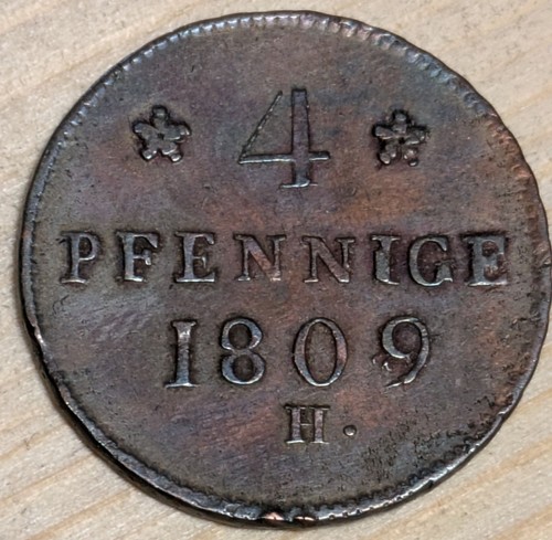 Kupfer münze pfennig - kupfer,